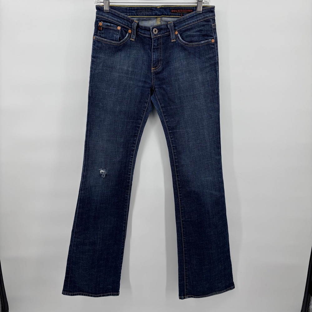 AG Adriano‎ Goldschmied Bootcut Jeans Dark Wash Low Rise Size 28R Made in USA